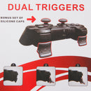 New 4in1 Dual Triggers + Silicone Thumb Grip Caps Cover for Sony PS3 Controller