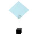Black Cube Base Card Picture Memo Photo Clip Holder Music Notation Wire Clip