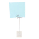 Translucent Cube Base Card Picture Memo Photo Clip Holder Fish Shape Wire Clip