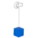Blue Cube Base Card Picture Memo Photo Clip Holder Fish Shape Wire Clip