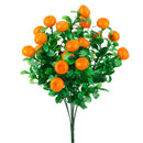 Artificial 7-Branch Lucky Fruit Orange Plastic Ivy Plant Vine Foliage Decor