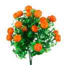 Artificial 7-Branch Lucky Fruit Orange Plastic Ivy Plant Vine Foliage Decor
