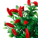 Artificial 7 Branches Pepper Fruit Plastic Ivy Leaf Plant Vine Foliage Decor