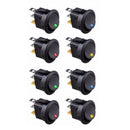 8PCS LED Dot Light 12V Car Auto Boat Round Rocker ON/OFF TOGGLE SPST SWITCH I7R1