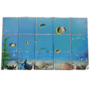 Underwater World Oil-proof Removable Wall Stickers Art Mural for Kitchen De E5O3