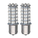 2PCS BAU15S 7507 PY21W 68SMD LED Car Turn Signal Lights Tail Brake Bulbs DC12V 4W Amber
