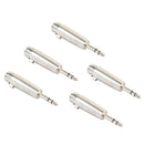 5Pcs XLR 3Pin Female to 6.35mm 1/4 Stereo Jack Male Plug Audio Cord Mic Ada