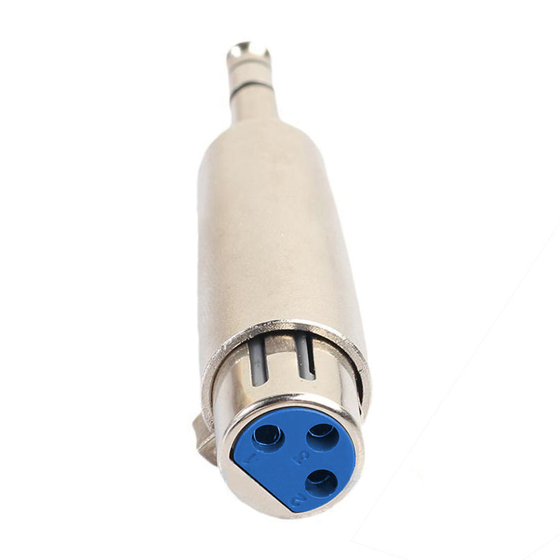 5Pcs XLR 3Pin Female to 6.35mm 1/4 Stereo Jack Male Plug Audio Cord Mic Ada