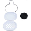 New Stainless steel TPU Strong Suction Shower Soap Dish Corner Caddy Towel