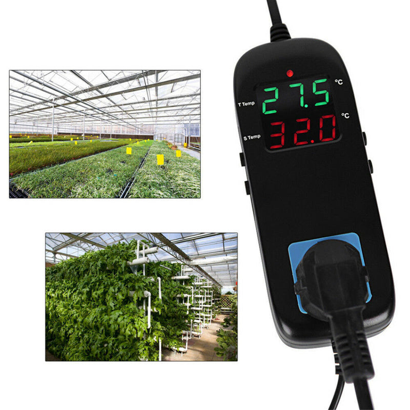 MH2000 AC90-250V Digital Outlet Heat Temperature Controller Electronic Thermostat With Socket Thermostat