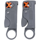 2x New Coaxial Cable Stripper Coax Stripping Tool RG59 RG58 RG6 X6Q6