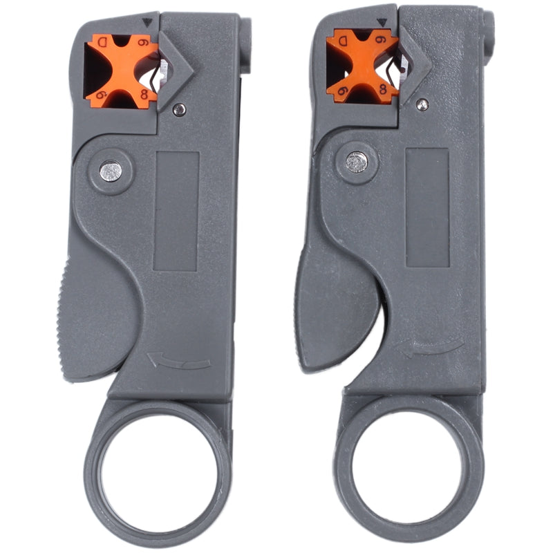 2x New Coaxial Cable Stripper Coax Stripping Tool RG59 RG58 RG6 X6Q6