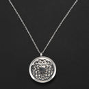 Aromatherapy Essential Oil Diffuser Necklace Stainless Steel Locket Pendant F7K3