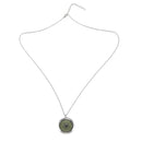 Aromatherapy Essential Oil Diffuser Necklace Stainless Steel Locket Pendant F7K3