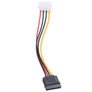 6X New for IDE/Molex 4-Pin Male To Serial ATA SATA 15-Pin Female Power Adap W2U8