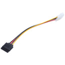 6X New for IDE/Molex 4-Pin Male To Serial ATA SATA 15-Pin Female Power Adap W2U8