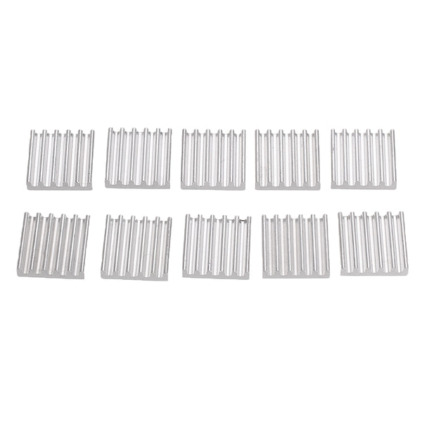 100Pcs 13*13mm Aluminum Heat Sink CPU Radiator Chip for Raspberry Pi