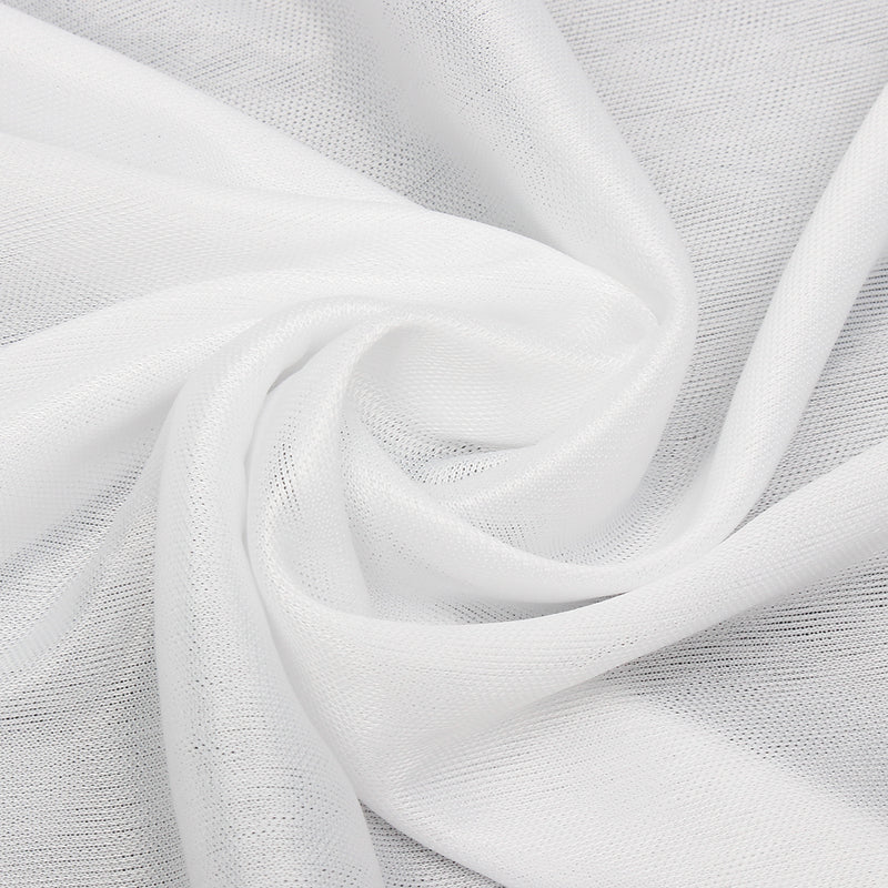 White Sheer Silk Drapes Panels Hanging Curtains Backdrop Home Wedding Party Decor
