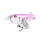 Amlucas 6cm/12.6g 8Colors ABS Fishing Lure Treble Hook Topwater Fishing Bait