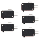 5 pcs black and red plastic metal V-15-1C25 15A 1 / 2HP 125 / 250VAC 0.6A 1 V9B7