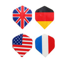 12Pcs Professional National Flag Tail Darts 4 Kinds With 100 Extra Soft Tips