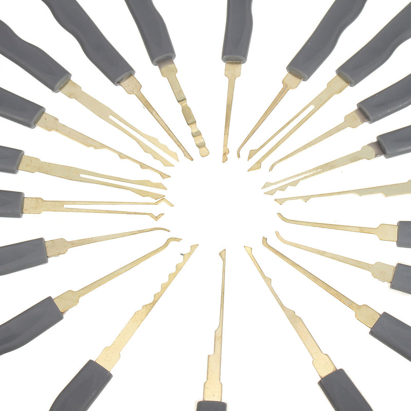 DANIU 24pcs Single Hook Lock Pick Set Locksmith Tools Lock Pick Kit