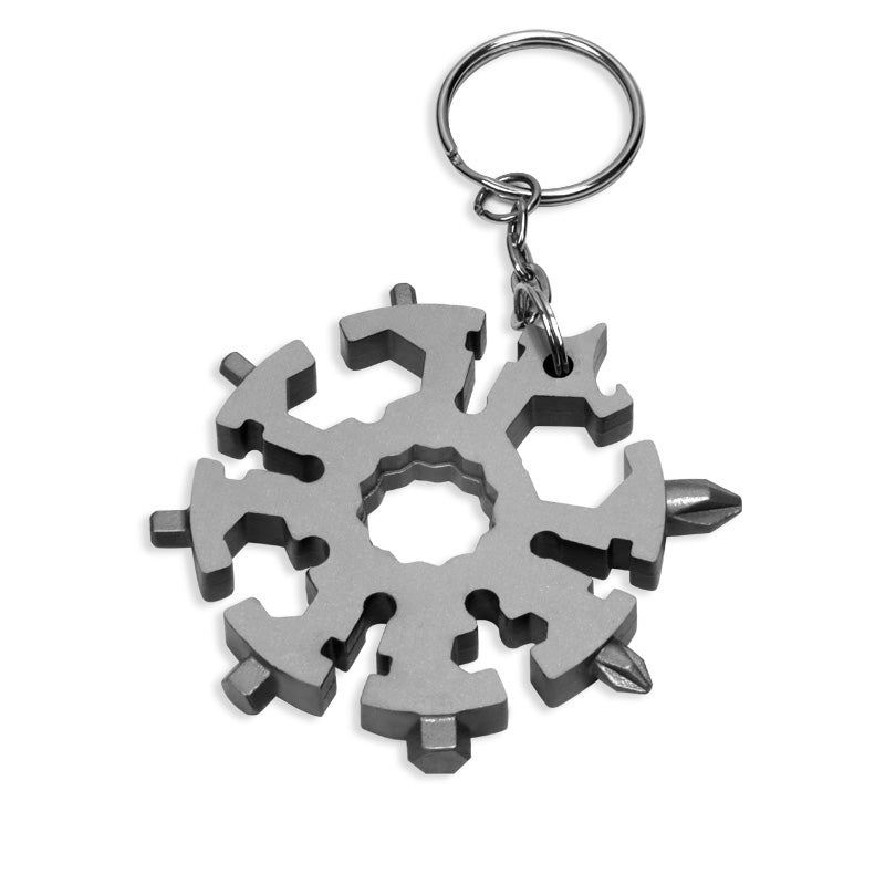 Minleaf ML-PS1 20 In 1 EDC Screwdriver Portable Snowflake Shape Keychain Wrench Pocket Screw Drivers DIY Multi-tool