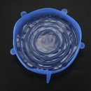6pcs Silicone Stretch Lids Fresh Food Wraps Bowl Cup Pot Cover Seal Reusabl P8J9
