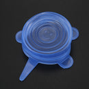 6pcs Silicone Stretch Lids Fresh Food Wraps Bowl Cup Pot Cover Seal Reusabl P8J9