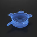 6pcs Silicone Stretch Lids Fresh Food Wraps Bowl Cup Pot Cover Seal Reusabl P8J9