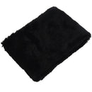 Women's Faux Rabbit Fur Scarf Autumn Winter Scarves black C1G5