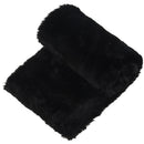 Women's Faux Rabbit Fur Scarf Autumn Winter Scarves black C1G5