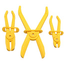 3Pcs/Set Flexible Hose Clamp Kit Line Pipe Pinch Off Plier Brake Fuel Water E8A6