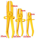 3Pcs/Set Flexible Hose Clamp Kit Line Pipe Pinch Off Plier Brake Fuel Water E8A6