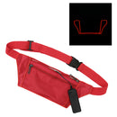 3Modes EL Cold Light Sport Waist Bag Outdoor Climb Hiking Ultra-thin Anti-theft