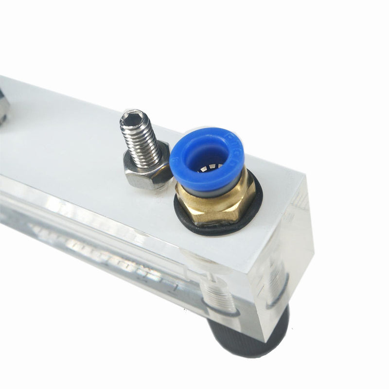 1-10L/h Glass Rotor Flow Meter Small Gas Air Flow meter Acrylic Length 106MM