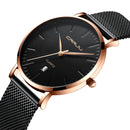 CRRJU 2269 Men Full Steel Simple Dial Date Display Quartz Watch