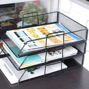 Single layer stackable file rack data rack office equipment Desktop Organizer