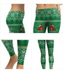 Women Christmas Printed Leggings Yoga Casual Elastic Fitness  Elastic Training Pencil Pants