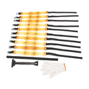 10pcs Lengthening Belts Car Snow Tire Chain with Gloves Shovel Storage Bag