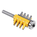 Drillpro 8mm Shank Rail Reversible Finger Joint Glue Router Bit Cone Tenon Woodwork Wood Cutter