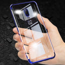 Bakeey Plating Transparent Shockproof Soft TPU Back Cover Protective Case for OnePlus 7