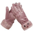 Winter Warm Women Gloves Outdoor Sport Touch Screen Windproof Full-finger Gloves