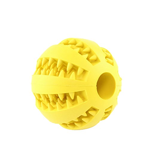 7CM Interactive IQ Treat Ball Rubber Dog Balls Toys with Bite Resistant Soft Rubber Dog Balls