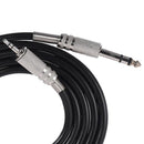 4.9ft 3.5mm 1/8 inch Male to 6.35mm 1/4 inch Male TRS Stereo Audio Cable Ho
