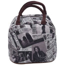 black white brown Style Polyester Lunch Bag Lunch Box Package Shop Tote Bag