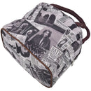black white brown Style Polyester Lunch Bag Lunch Box Package Shop Tote Bag