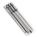 BROPPE 4pcs 100mm Magnetic 3.0-6.0mm Flat Head Slotted Tip Screwdrivers Bits