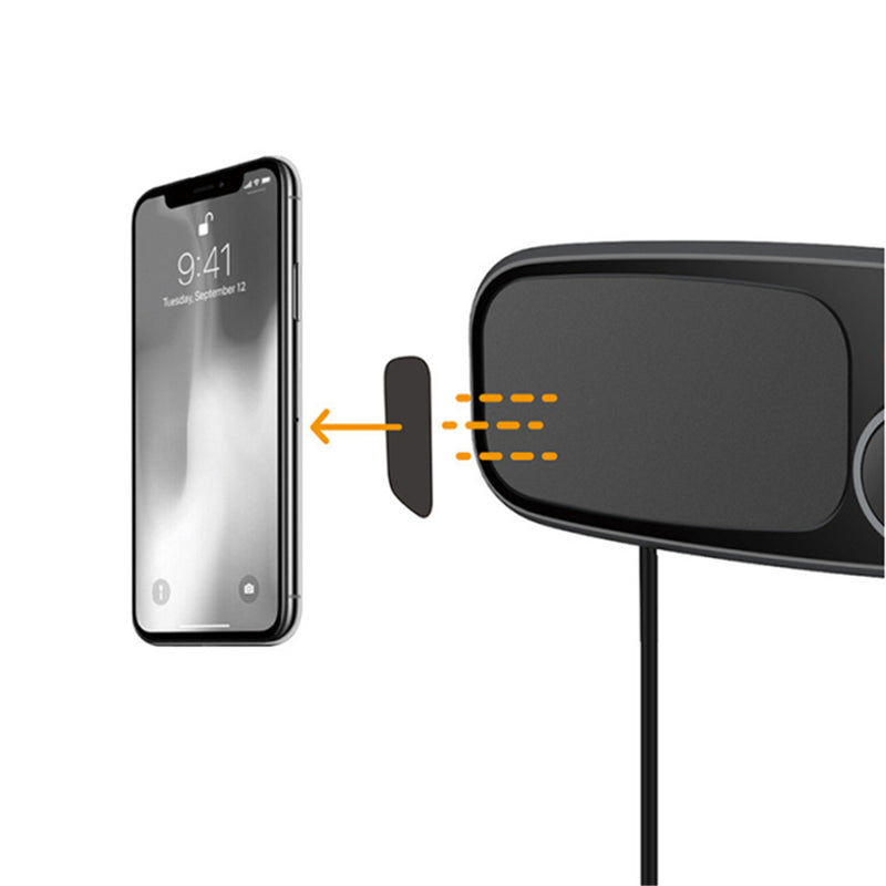 Bakeey QC 3.0 LED Display Fast Charging Car Charger bluetooth FM Transmitter Magnetic Phone Holder MP3 Music Player For iPhone XS 11Pro Huawei P30 Pro Mate 30 5G