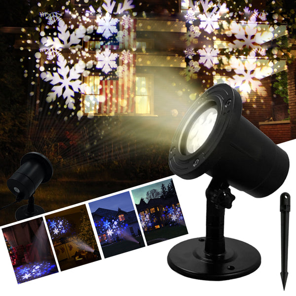 Snowflake Laser LED Projector Stage Light Landscape Outdoor Garden Xmas Party Decor